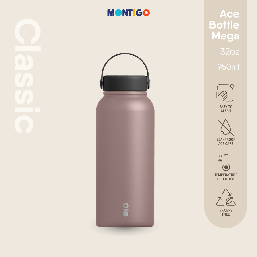 MONTIGO Ace Mega Bottle Timberwood 32OZ / 950ml (กระบอกน้ำเก็บความร้อน-เย็น)