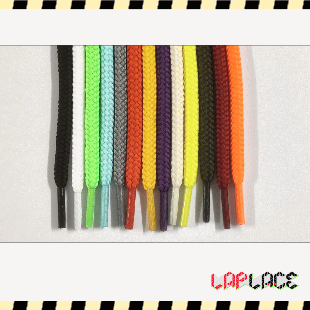 Round Lace เชือกรองเท้า ชนิดกลม ขนาด 90 - 160 ซม. [สินค้าขายเป็นคู่]