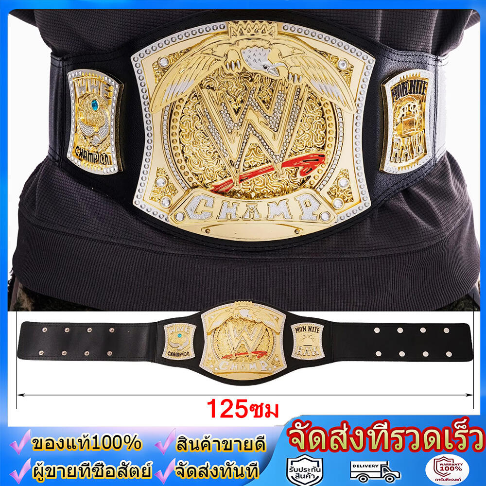 พร้อมส่ง ใหม่ WWE Championship เข็มขัดคอสเพลย์ มวยปล้ําอาชีพ สีทอง สําหรับเด็ก