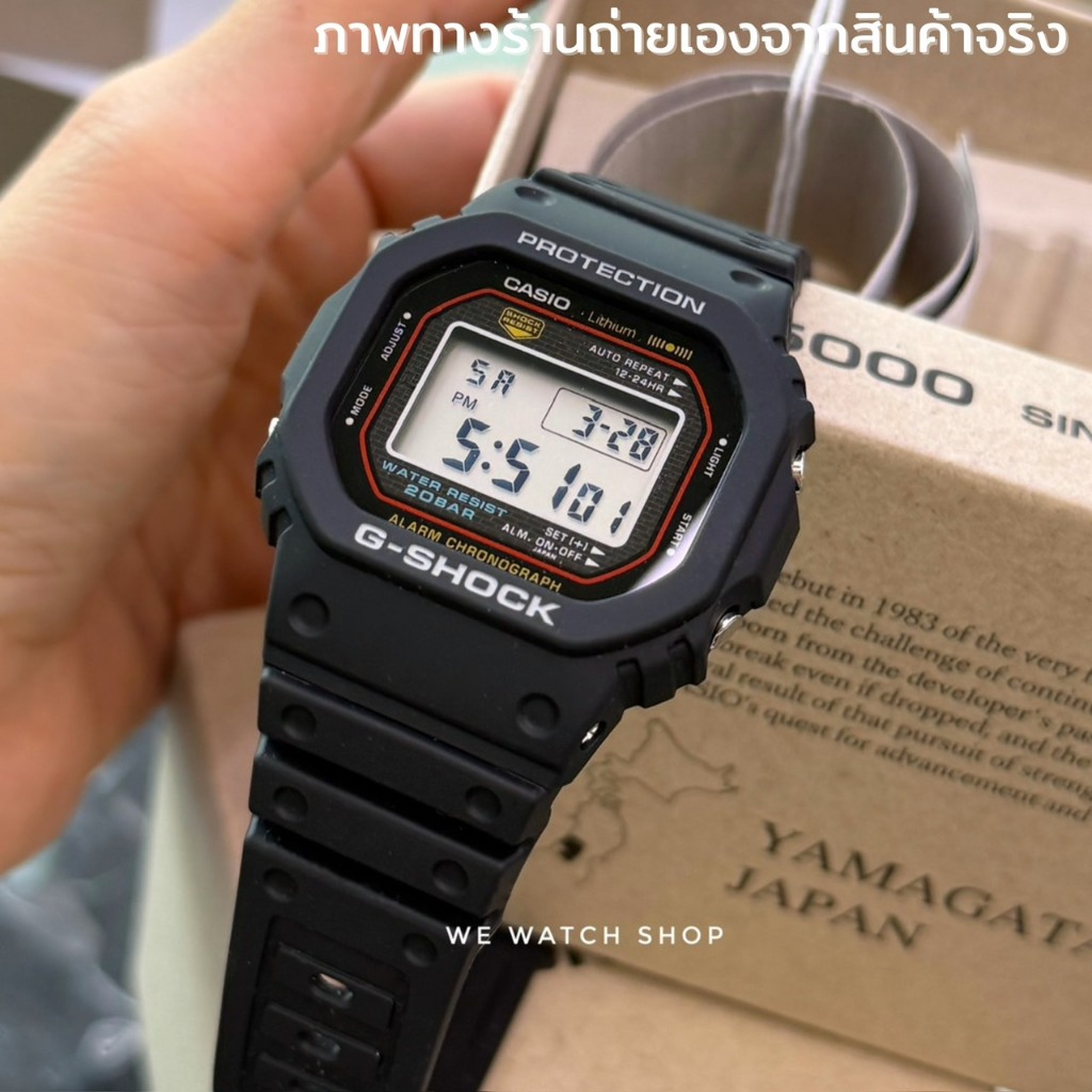 CASIO G-SHOCK รุ่น DW-5000R-1A MADE IN JAPAN สินค้าใหม่ ของเเท้ DW-5000R-1ADR dw-5000r เมดอินเจแปน