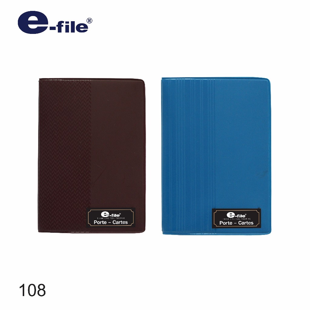 e-file (อี-ไฟล์) สมุดนามบัตร All Things สมุดเก็บการ์ด สมุดใส่บัตร Made In Thailand (MIT) รหัส CD47