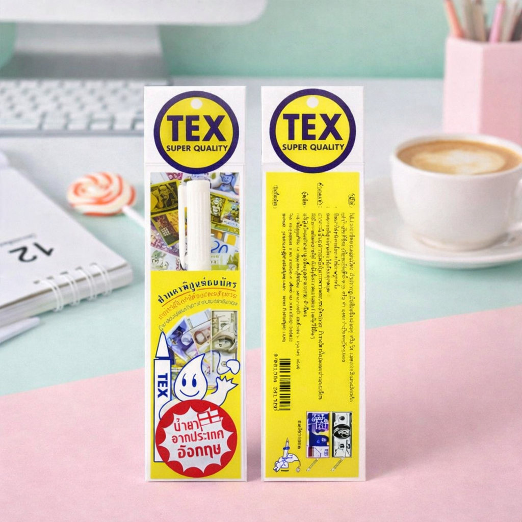 TEX ปากกาตรวจแบงค์ ปากกาตรวจแบงค์ปลอม ปากกาเช็คแบงค์ปลอม TEX807 (1 ด้าม)
