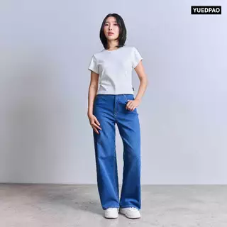 Yuedpao Smooth Flex Jeans (Wide Leg Women) กางเกงยีนส์ผู้หญิงทรงขากว้าง ยืดหยุ่น ใส่สบาย กางเกงยีนส์ยืด
