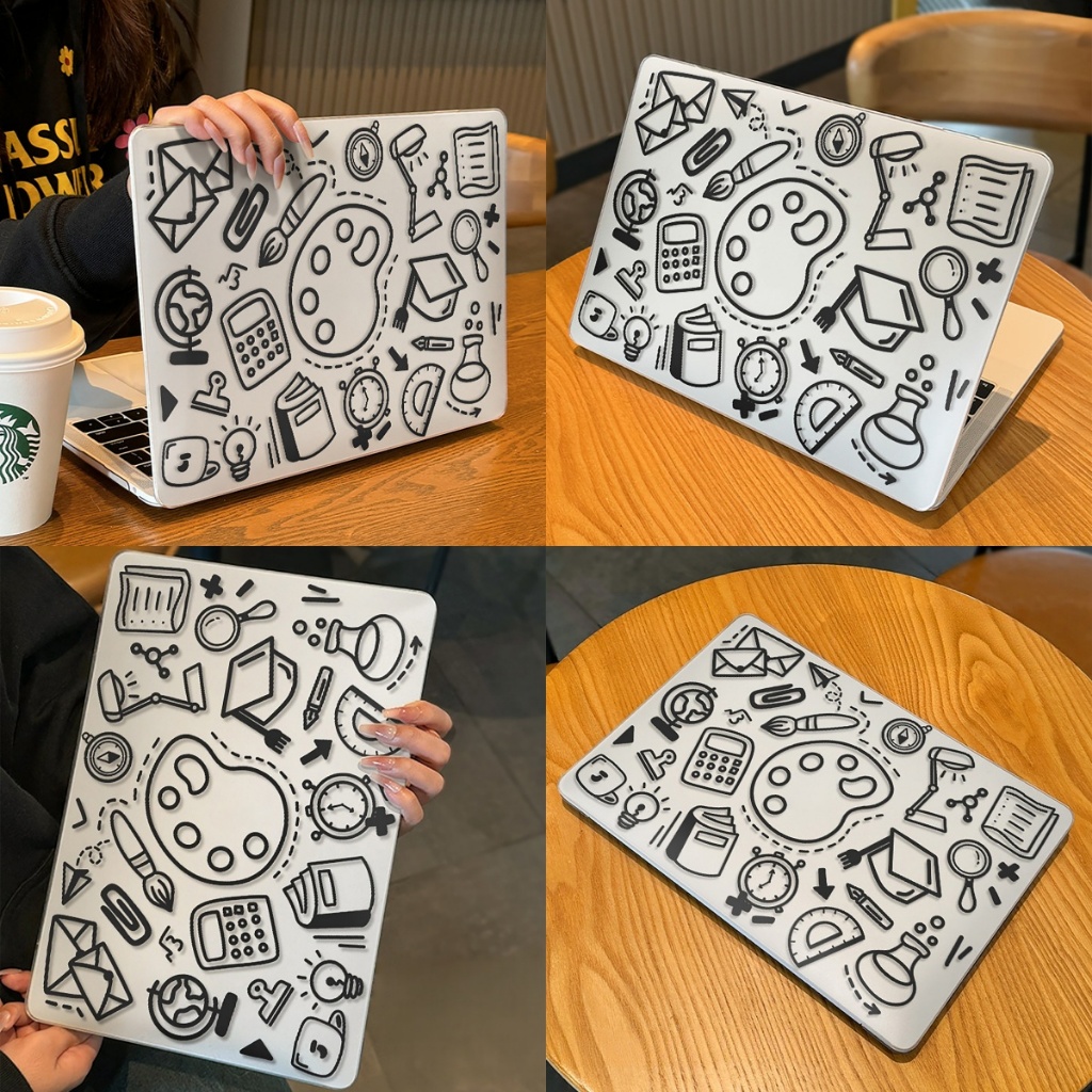 Shesell พร้อมส่ง✨เคส macbook(ผิวด้าน)กราฟฟิตี้A3449 Neo13 Air13 M5 Pro16 เคสสำหรับแมคบุ๊คใส Pro13/14