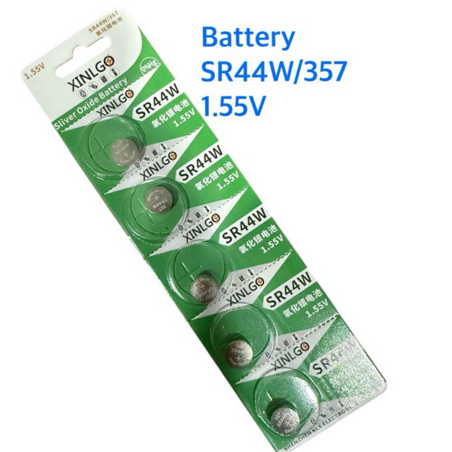 BATTERY SR44W/SR44SW/357 1.55V ของแท้5ก้อน