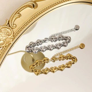 House of Cirround - สร้อยข้อมือ Heart Loop Bracelet 🩶✨