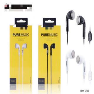 หูฟังสมอล์ทอล์ค รุ่น RM-303 (สีขาว/Black)