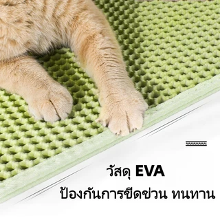 🐱【120×70CM】แผ่นดักทรายแมว พรม 2 ชั้น EVA ช่วยดัก ทรายแมว ที่ติดตามเท้า แผ่น รอง ทรายแมว ขนาด ใหญ่ แผ่นดักทรายแมวใหญ่🐱