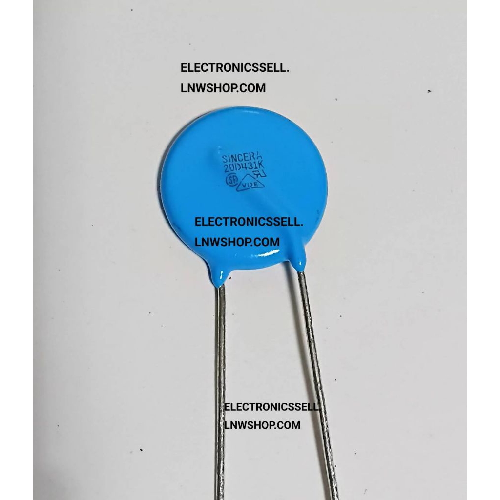 20D431K วาริสเตอร์ 275V AC ขนาด 20MM. 431K20D VARISTOR VARISTER ราคา