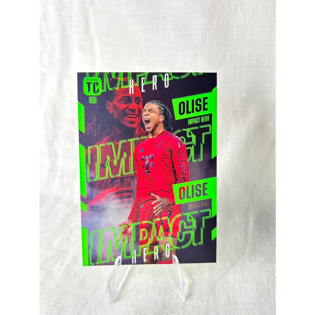 Olise France Bayern Munich Panini Top Class 2025 Impact Hero การ์ดฟุตบอล Rare ของแท้ พร้อมส่ง