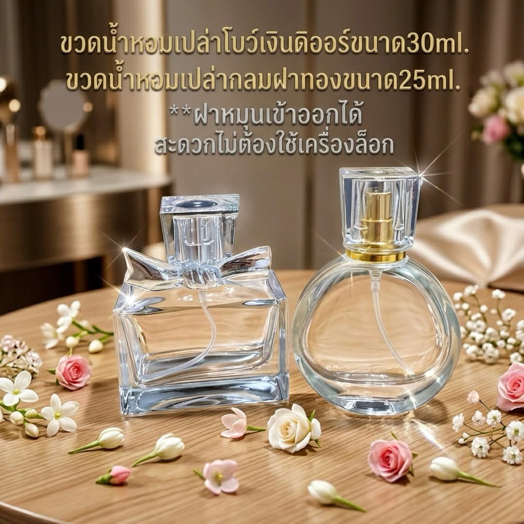 ขวดเปล่าบรรจุน้ำหอม ขวดสเปรย์