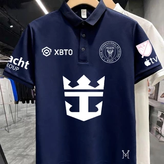 NEW Inter Miami CF ลิโอเมสซี่ เสื้อโปโลสำหรับผู้ใหญ่/Messi's number 10 jersey/Leo Messi Polo shirt/MLS football team