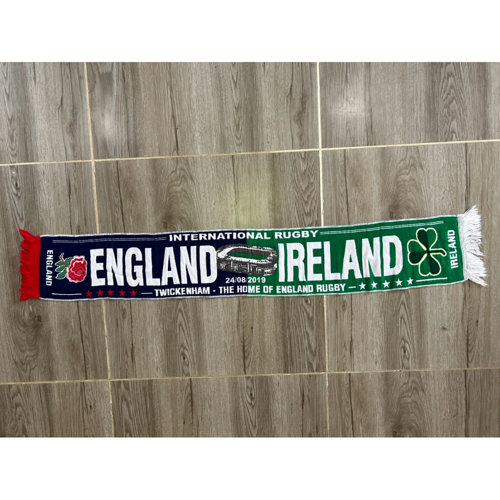 ผ้าพันคอ Match Rugby England v Ireland งานหน้าสนาม มือสอง