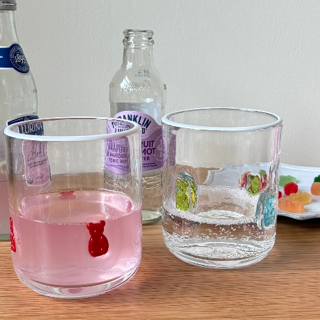 BON BON projects - Jolly bear emoji glass - แก้วอิโมจิจอลลี่แบร์