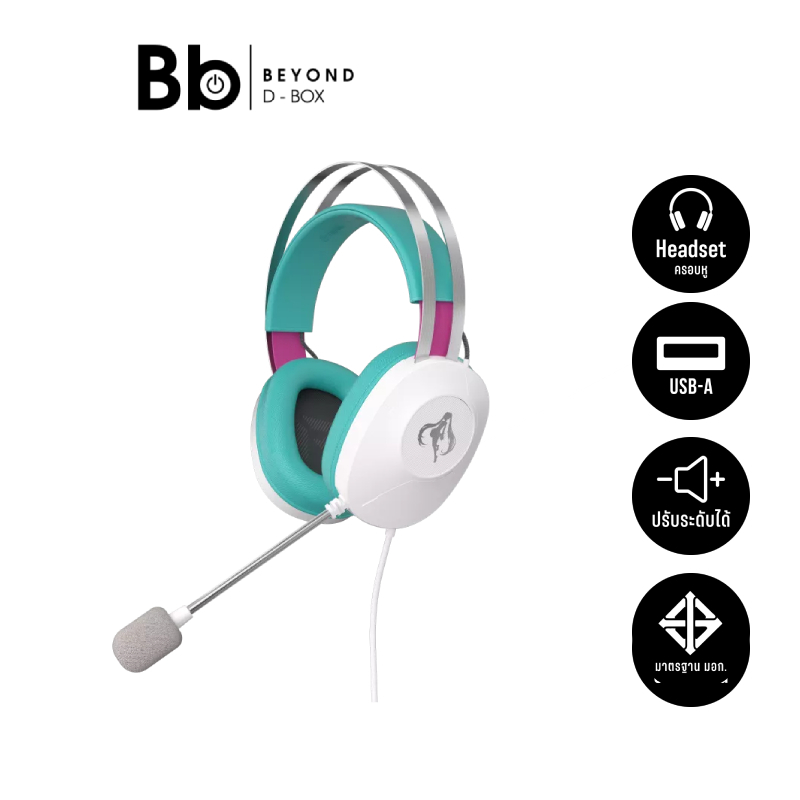 หูฟังเกมมิ่ง ASUS H1 Gen II Hatsune Miku Edition by BB Beyond D-Box