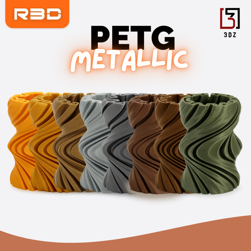 R3D PETG Filament(Metallic) เส้นพลาสติก ขนาด 1.75มม.