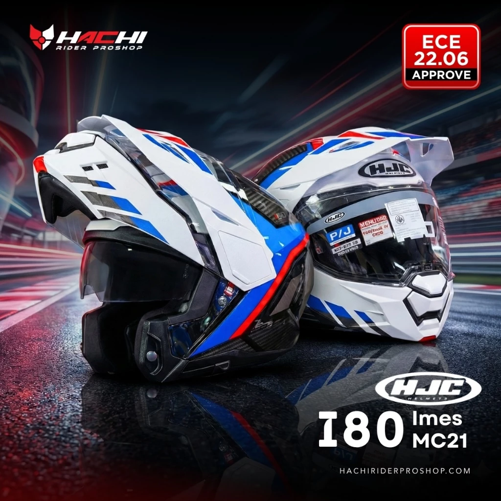 หมวกกันน็อคเปิดคาง HJC รุ่น i80 ทรงแอดเวนเจอร์ สำหรับสายทัวร์ริ่ง รวมทุกสีทุกลาย thumbnail 4