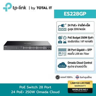 TP-Link ES228GP Omada 28-Port Gigabit Switch | 24-Port PoE+ …