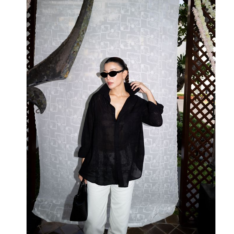 AMR DE SAISON ( AIMER ) - Embroidered Oversized Shirt