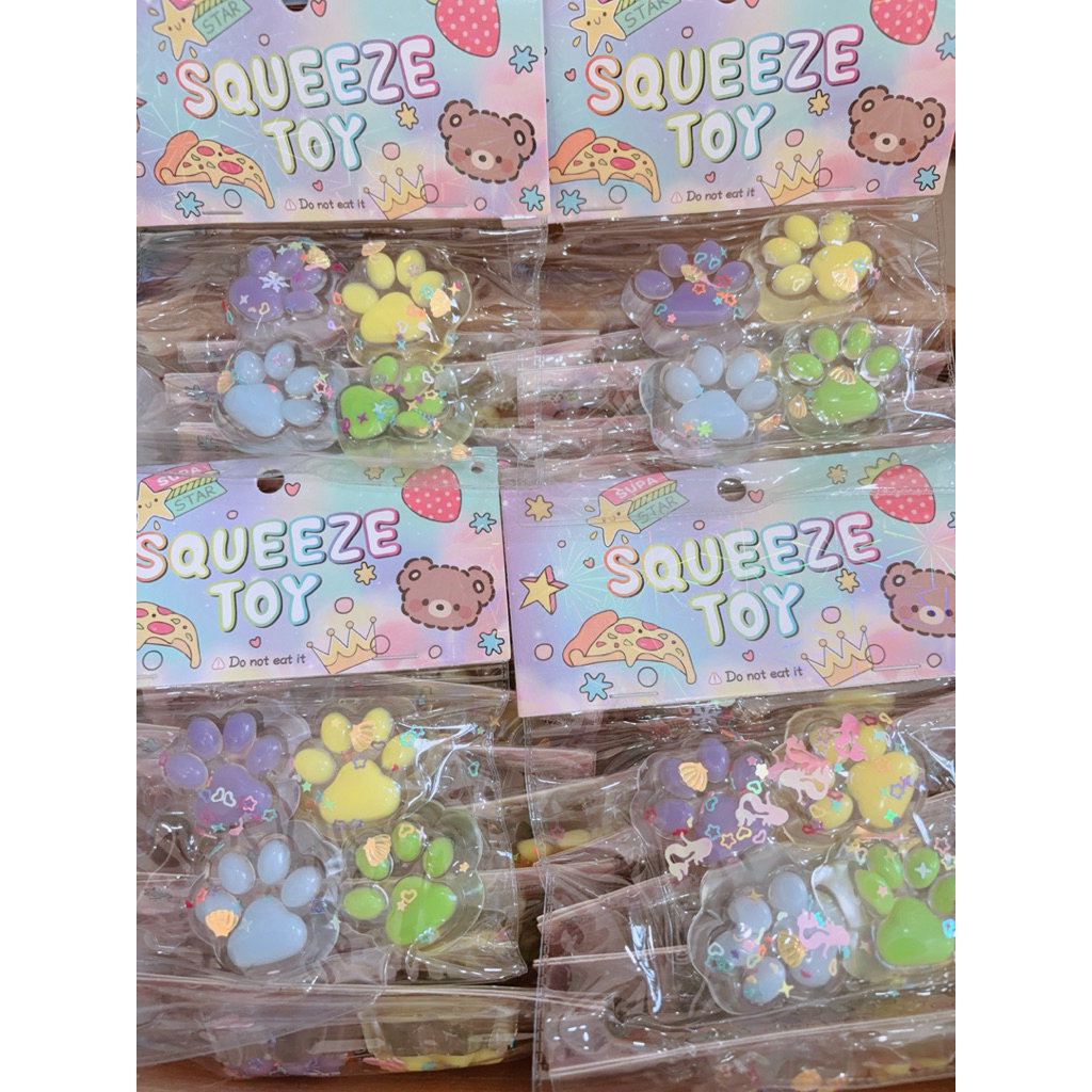 (พร้อมส่ง) สกุชชี่อุ้งเท้า แพ็ค 4 ชิ้น