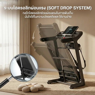 ลู่วิ่งไฟฟ้า JC700 ลู่วิ่ง 5.0HP Treadmill ลู่วิ่งพับได้ ปรับระดับความเร็ว16ระดับ ปรับความชันได้3ระดั เครื่องวิ่งไฟฟ้า