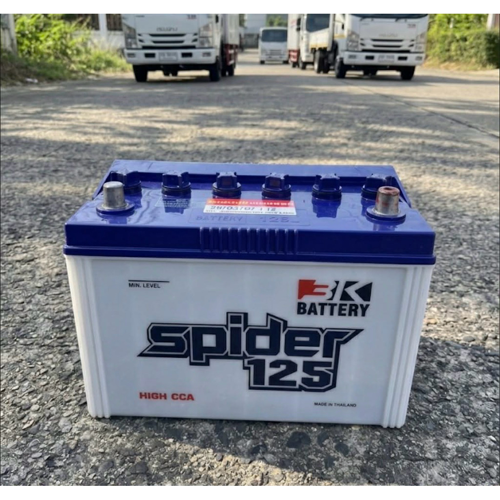 3K Spider 125 แบตเตอรี่รถกระบะแบบเติมน้ำกลั่น มีทั้งขั้ว L และขั้ว R