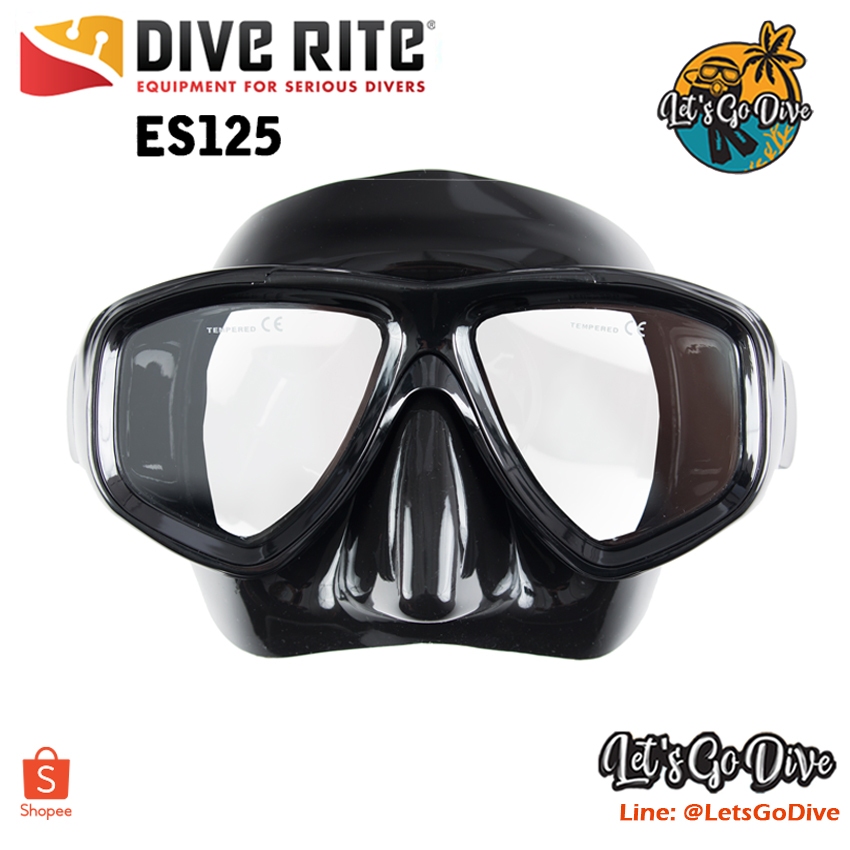DIVE RITE - ES125 Mask - หน้ากากดำน้ำ มุมมองกว้าง
