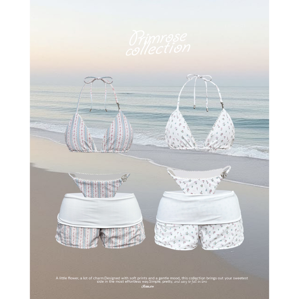 [ICEBLINK] Prim rose bikini บิกินี่เซตลายลูกไม้ ชุดว่ายน้ำ รูปที่ 6