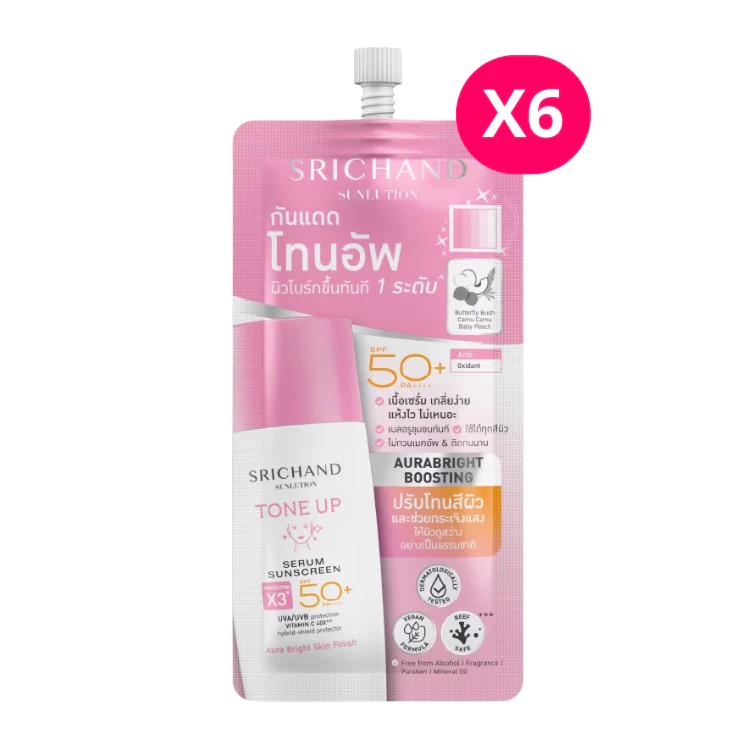 Srichand Sunlution Sunscreen ครีมกันแดด 7 มล. 6 ซอง thumbnail 8
