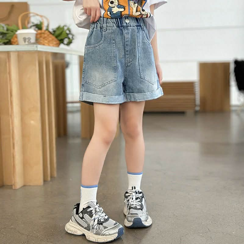 (ขายแยกชิ้น)(**พร้อมส่งจากในไทย**)NO.918 เสื้อยืด*สีขาว* ลายน้องหมาสี่ช่อง/NO.919 กางเกงยีนส์ขาสั้น พับขา ราคา ถูกที่สุด ดีลบีเคเค แกลเลอรีภาพที่ 7