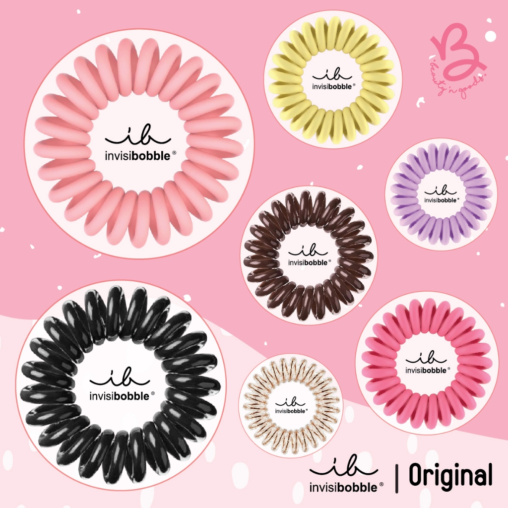 🔥ขายดีมาก🔥 invisibobble ยางมัดผมแบบเกลียว ผมไม่เป็นรอย รุ่น Original แบ่งขายเป็นเส้น (1 เส้น)