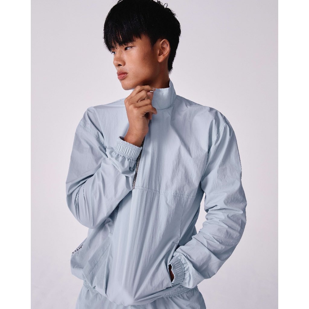 PMITH - Axis Nylon Sweater - Frost Blue
