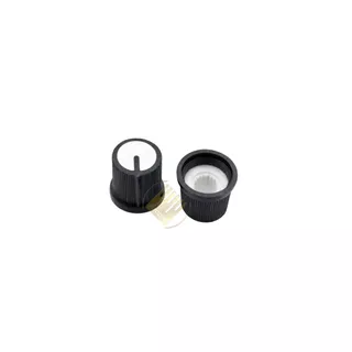 Knob AG3 จุกปุ่มหมุนวอลลุ่ม ขนาด 11x14x15 mm. แกนเฟือง 6 มิล ใช้กับเครื่องขยายเสียง ปรับเสียง