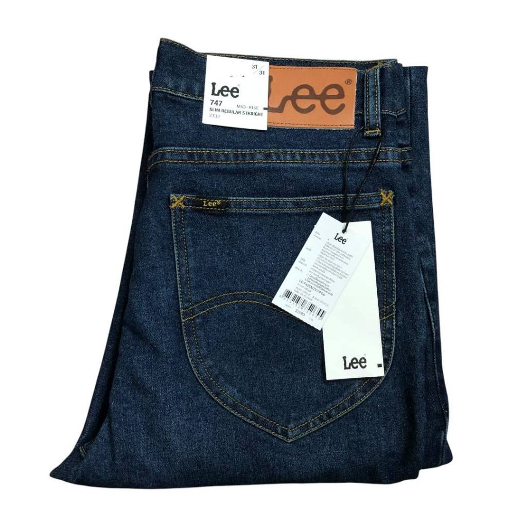 สุดหล่อ Lee 747 Zed ขากระบอกเล็ก ผ้ายืด เอวกลาง เป้าซิป ใส่สบาย ของแท้จากช็อป