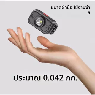 CRX [รุ่นใหม่]ไฟฉายคาดศีรษะขนาดเล็กแบบพกพาที่มีประสิทธิภาพ USB ชาร์จไฟได้ LED ไฟฉายคาดศีรษะกันน้ำกลางแจ้งแคมป์ปิ้งไฟตกปล