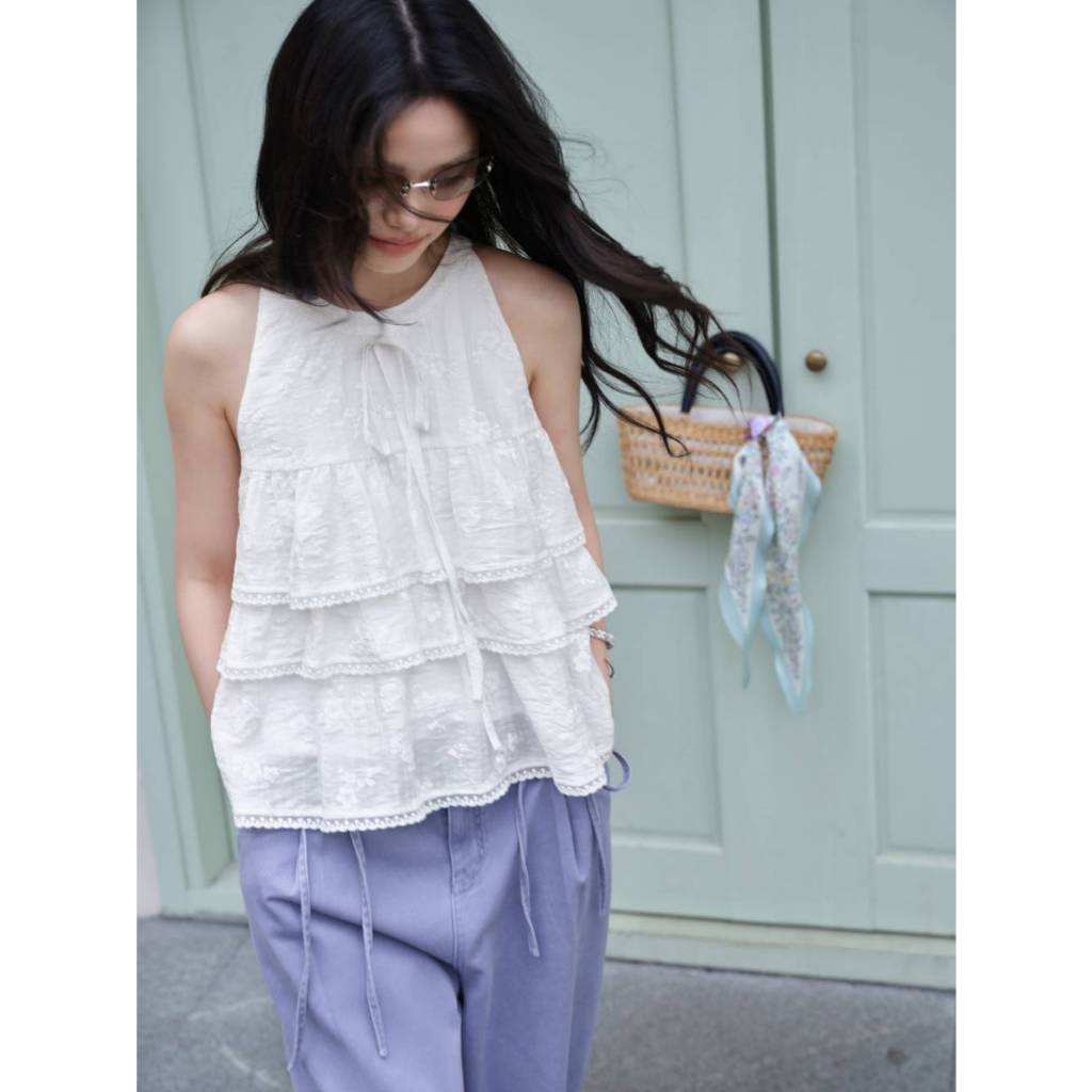 [Preorder] KUOSE : Halter Layered Blouse