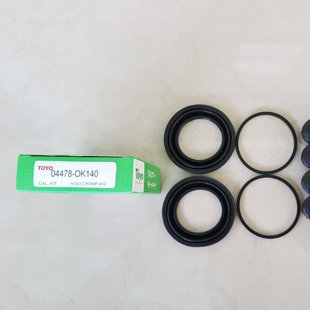 ชุดซ่อมยางดิสเบรคหน้า TOYOTA VIGO CHAMP,4×2 ยี่ห้อ TOYO JAPAN ชุดละ280บาท
