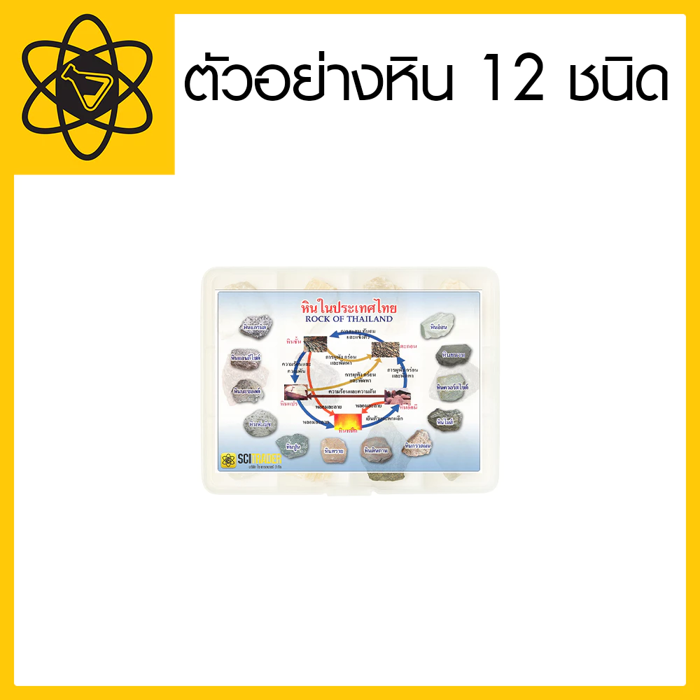ตัวอย่างหิน 12 ชนิด (SCITRADER)