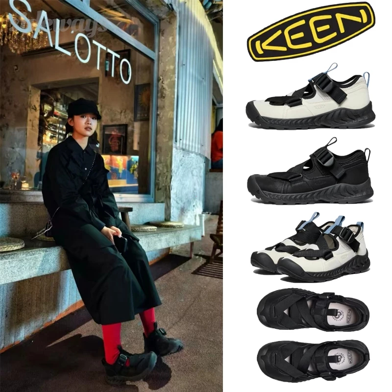 ตัวแทนจัดซื้อของญี่ปุ่น KEEN HOODZERRA SANDAL balck wihte รองเท้ารัดส้น ได้ทั้งหญิงและชาย รองเท้า รอ