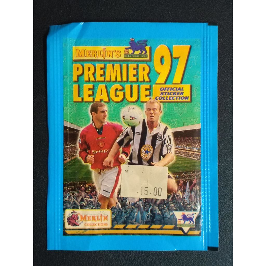 (Sealed Pack) ซองสุ่มสติ๊กเกอร์ฟุตบอล MERLIN'S PREMIER LEAGUE 97 STICKER COLLECTION