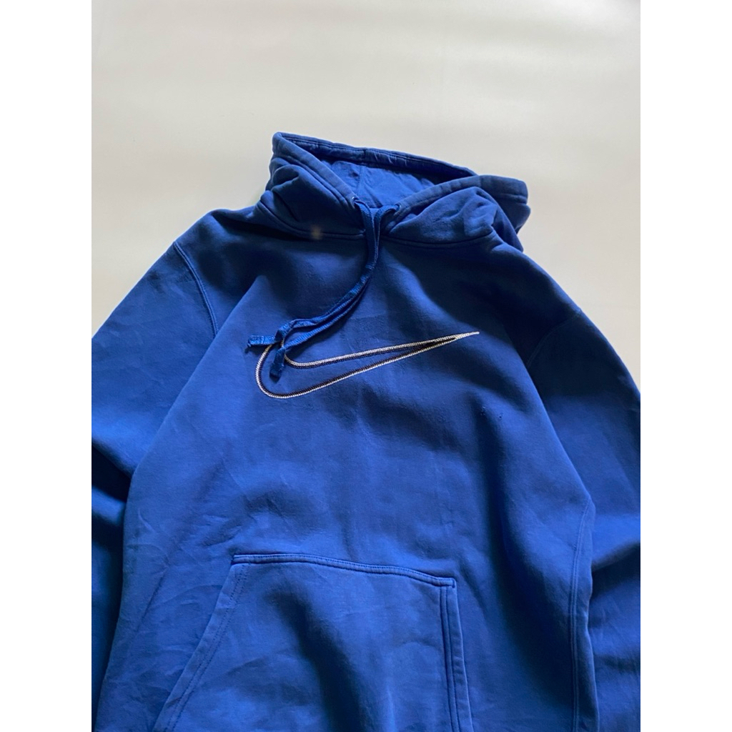 Nike Hoodie Blue Tag Swoosh Logo 🪼