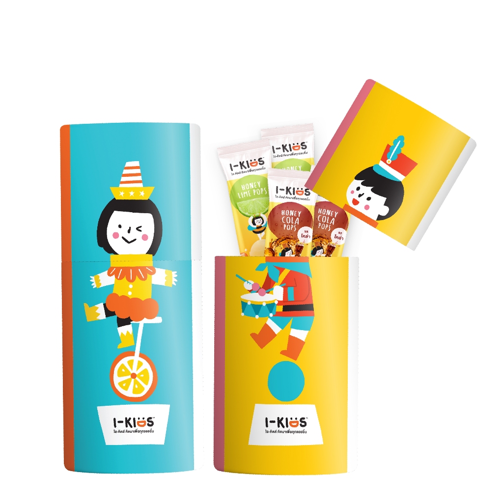 I-KIDS Circus Playbox อมยิ้มผสมวิตามิน I-KIDS Pops Limited Edition (จัดส่งแบบคละลาย)