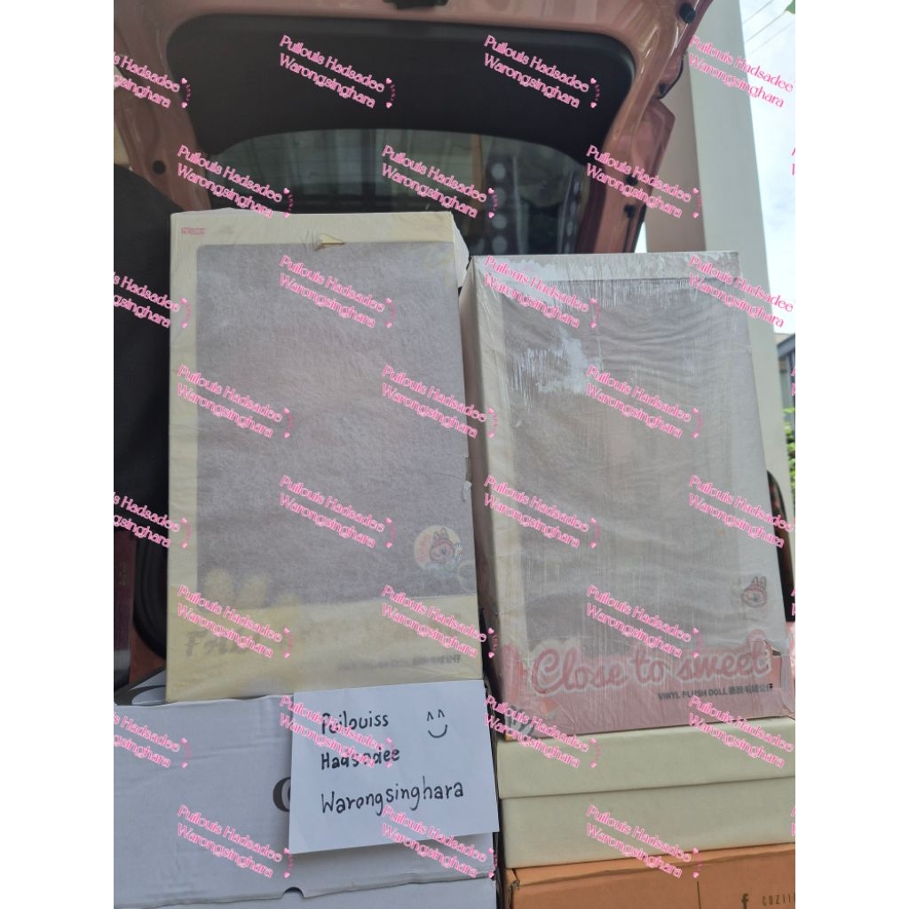 พร้อมส่งที่ไทย มีโค้ดลด ขายคู่ Labubu Mokoko V1+V2 ตัวใหญ่ 400%