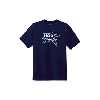 haas เสื้อยืดคอกลม Unisex สกรีน haas Jeans SBSK2766