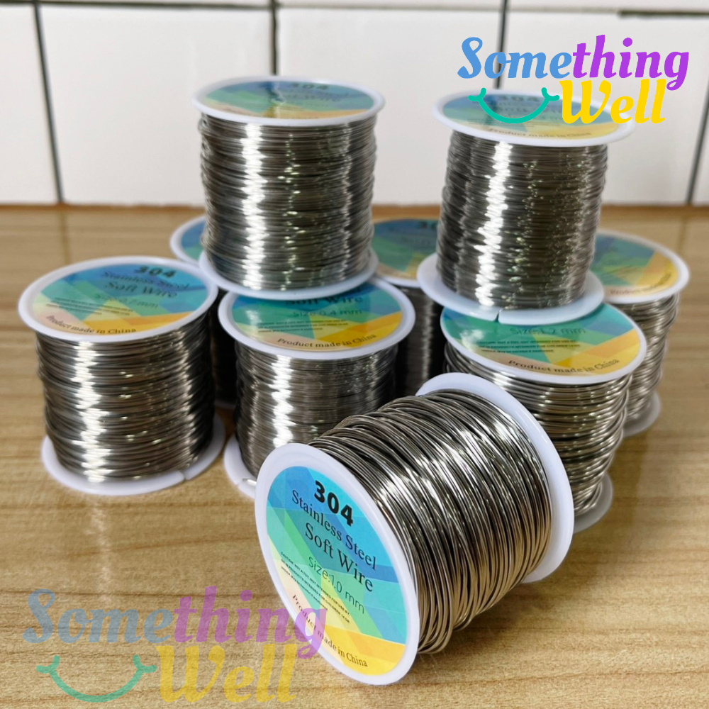 ลวดสแตนเลส 304 (ยกม้วน) ลวดนิ่ม ดัดง่าย ไม่เป็นสนิม DIY เครื่องประดับ งานฝีมือ ลวดทำตะขอ งานช่าง