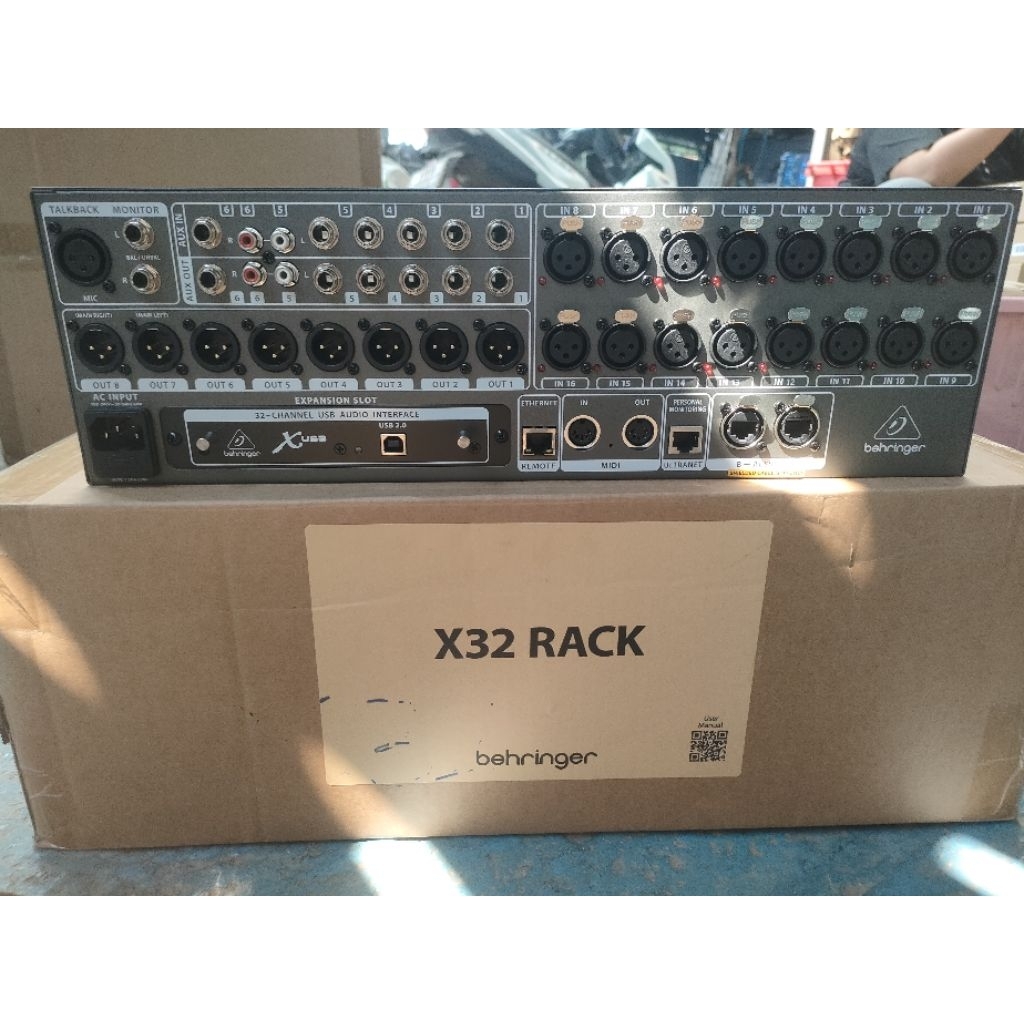 Behringer X32 Rack ดิจิตอลมิกเซอร์ขนาด 3U ที่ทรงพลัง  40 อินพุต 25 บัส มาพร้อมปรีแอมป์ Midas 16 ช่อง