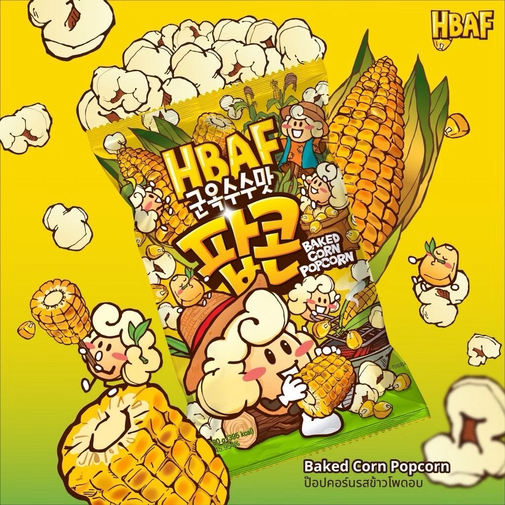 HBAF Butter Squid Popcorn 80g.
