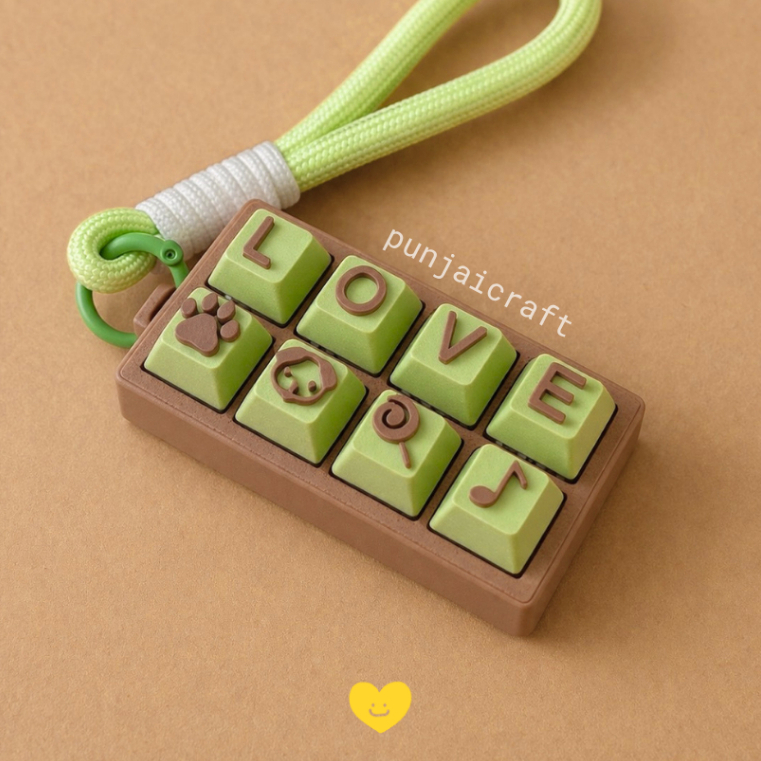 Punjai clicker (8-12 ช่อง) ออกแบบคำและสี keycap ได้ตามใจคุณ