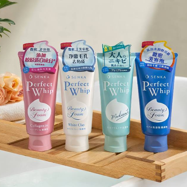 โฟมล้างหน้า Senka Perfect Whip โฟมล้างหน้าเนื้อวิปฟูนุ่ม ช่วยทำความสะอาดผิวหน้าอย่างล้ำลึก120กรัม