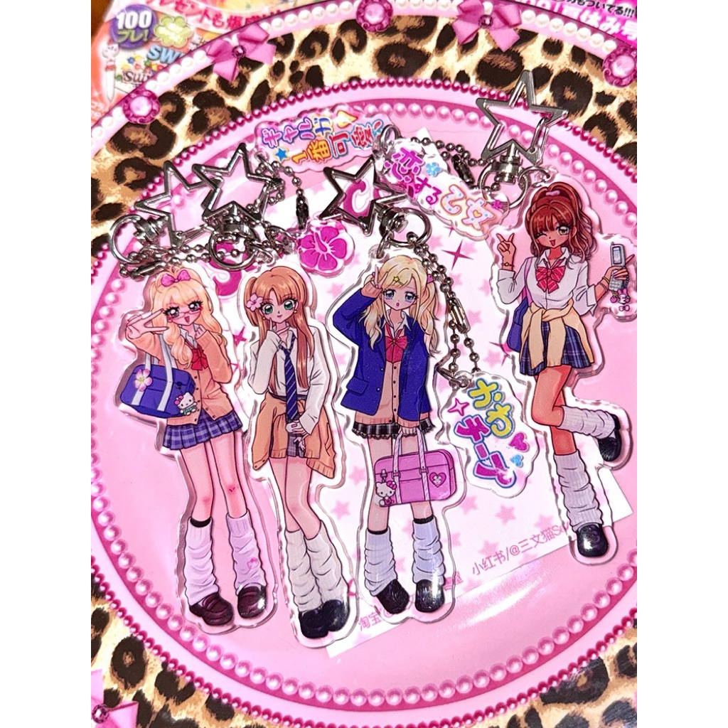 [Pre-order] พวงกุญแจกลิตเตอร์ 2 หน้า Y2K Gyaru Style ✨ มี 2 ขนาด 2แบบ (9cm / 4.8cm) งานออกแบบพรีเมีย